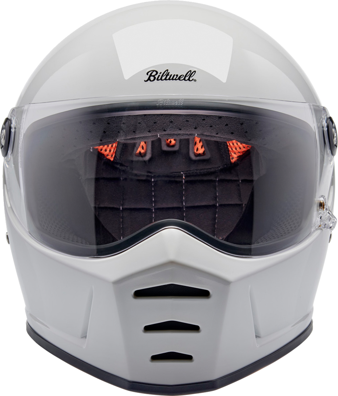 BILTWELL Lane Splitter Helmet - Gloss White - Medium 1004-104-503