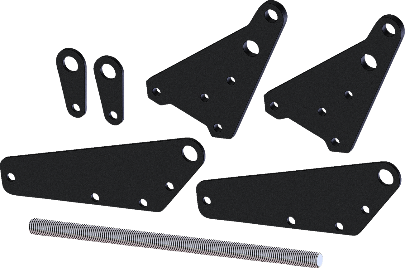 KFI PRODUCTS Sq Push Tube Leveling Kit - Pro 2.0 +4 - UTV 106324