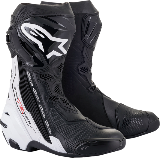 ALPINESTARS Supertech R Boots - Black/White - US 8 / EU 42 2220021-12-42