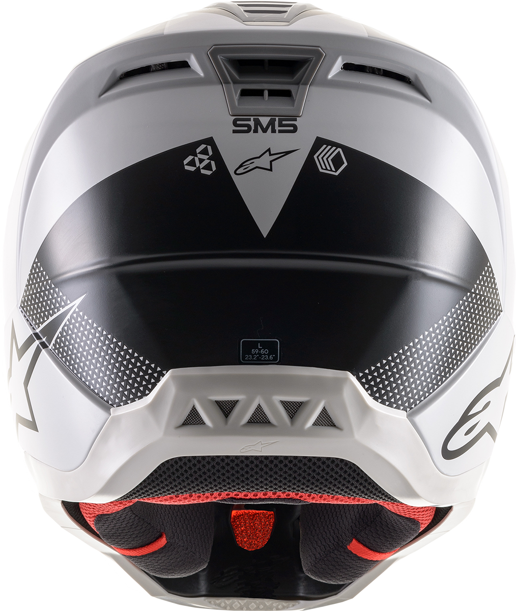 ALPINESTARS SM5 Helmet - Rayon - Gray/Black/Silver - XS 8304121-928-XS