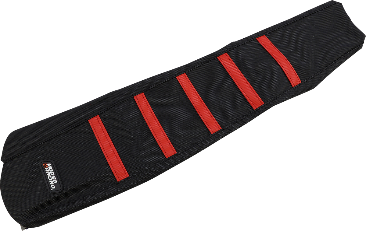MOOSE RACING Ribbed Seat Cover - Black Cover/Red Ribs - Honda CRF45021-331