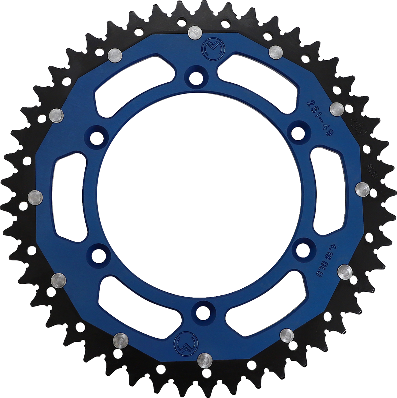 MOOSE RACING Dual Sprocket - Blue - 49 Tooth 1210-251-49-12X