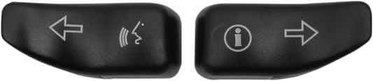 DRAG SPECIALTIES Turn Signal Switch Extension Caps - '14-'20 - Black 77680