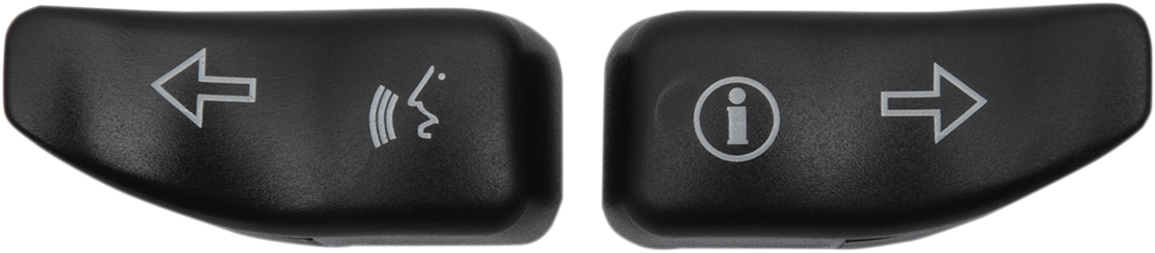 DRAG SPECIALTIES Turn Signal Switch Extension Caps - '14-'20 - Black 77680
