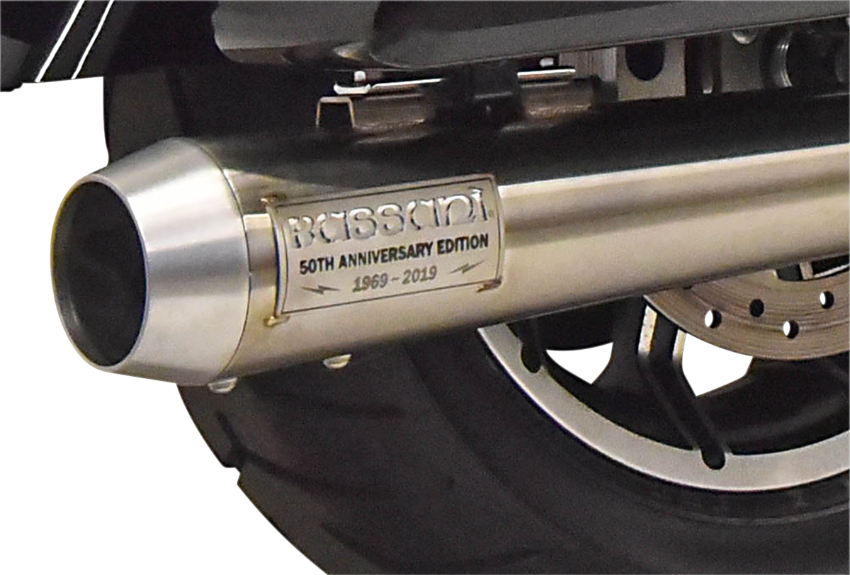 BASSANI XHAUST 50th Anniversary 2:1 Exhaust - Stainless Steel - M8 FL 1F50SS