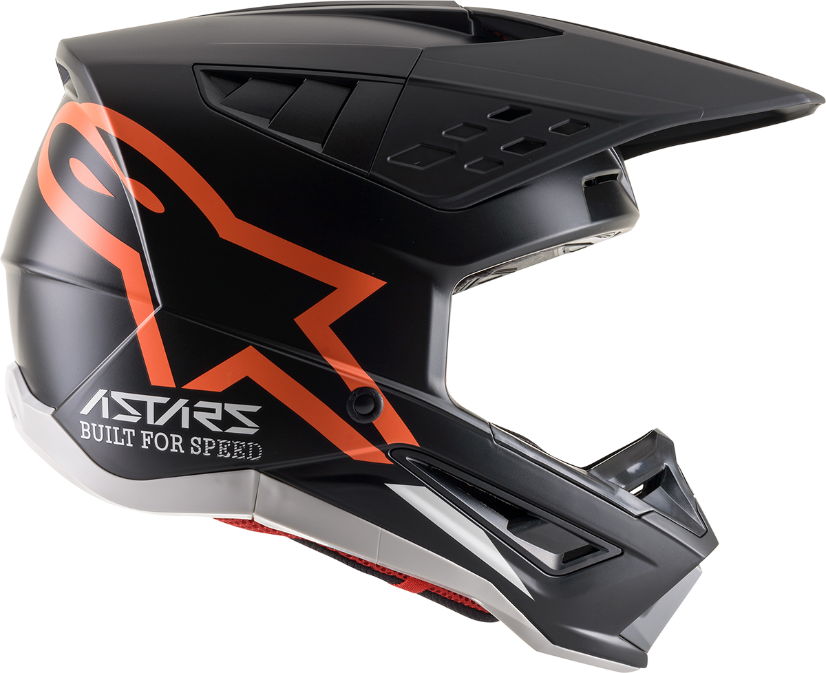 ALPINESTARS SM5 Helmet - Compass - Matte Black/Orange Fluo - Small 8303321-1149-SM