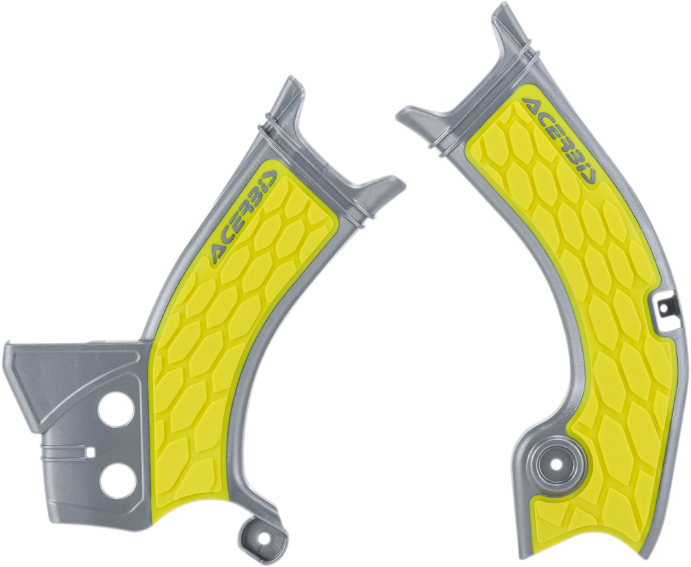 ACERBIS X-Grip Frame Guards - Gray/Yellow 2686601120