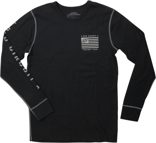 PRO CIRCUIT Thermal Shirt - Long-Sleeve - Black - Large 6412101-030