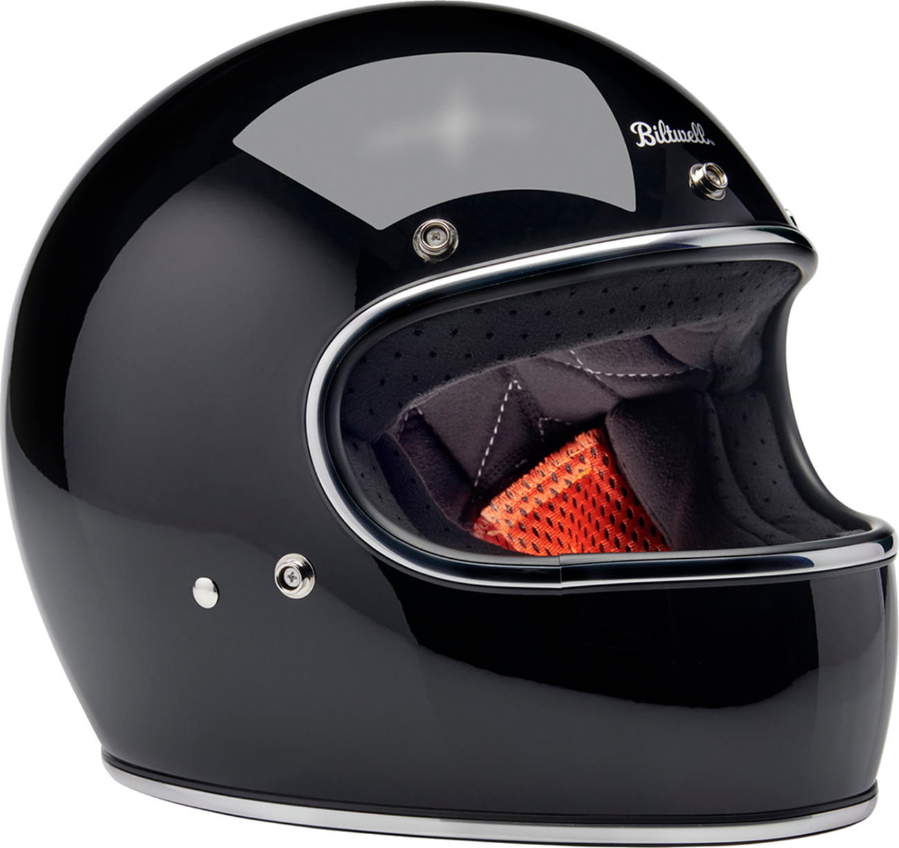 BILTWELL Gringo Helmet - Gloss Black - Large 1002-101-504