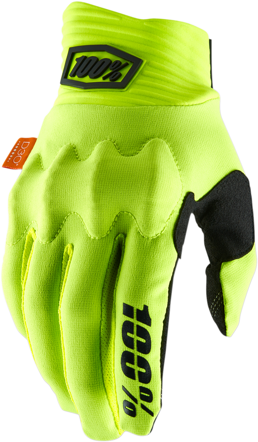 100% Cognito Gloves - Fluo Yellow/Black - XL 10014-00018