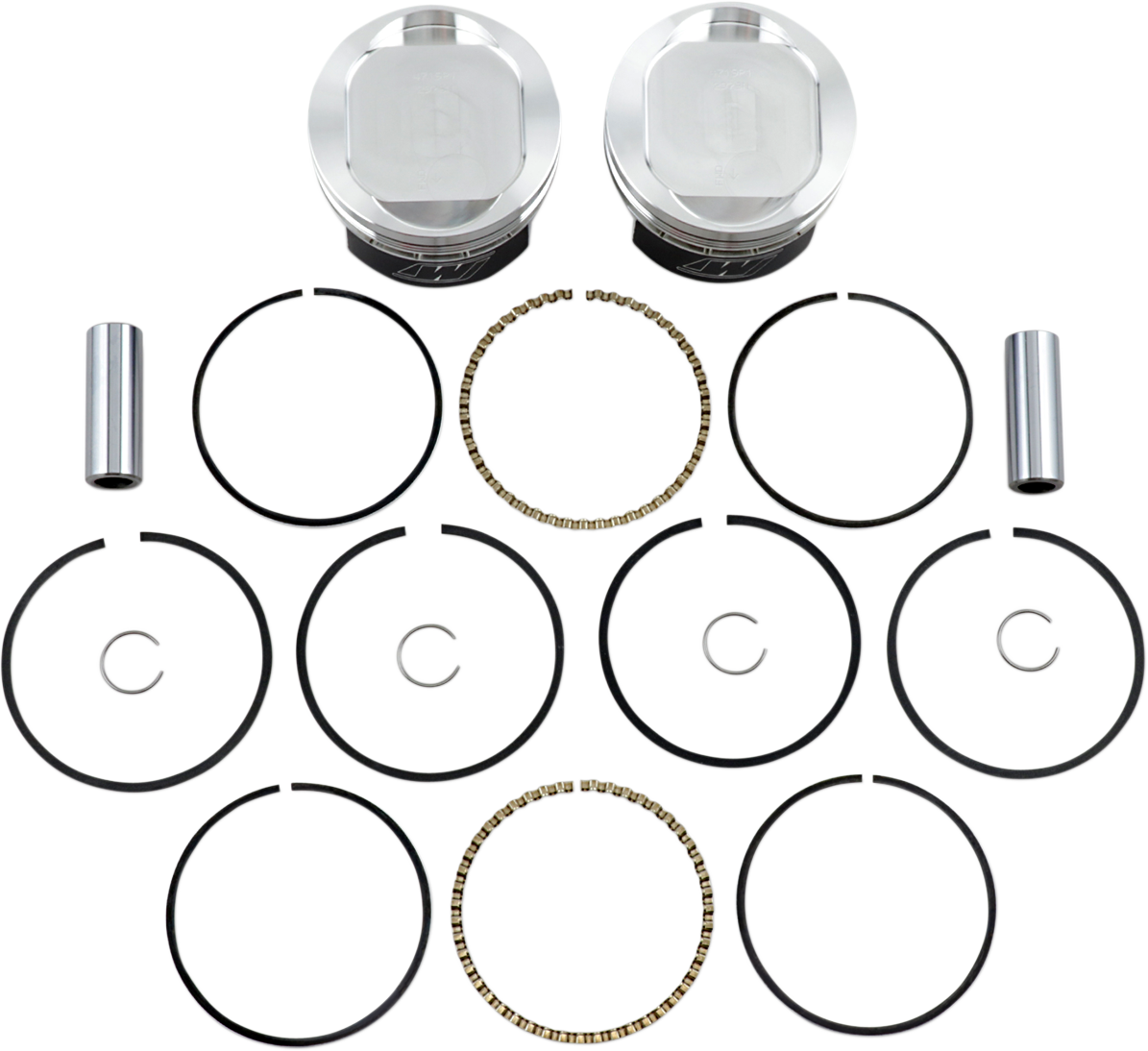 WISECO Piston Kit - Harley Davidson Big Bore -1207 - .010 08 & LATER REQ 1200CC CYL High-Performance K1683