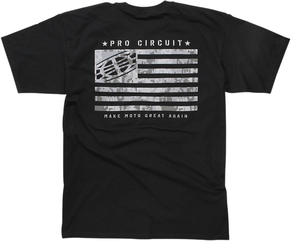 PRO CIRCUIT Flag T-Shirt - Black - Large 6411810-30
