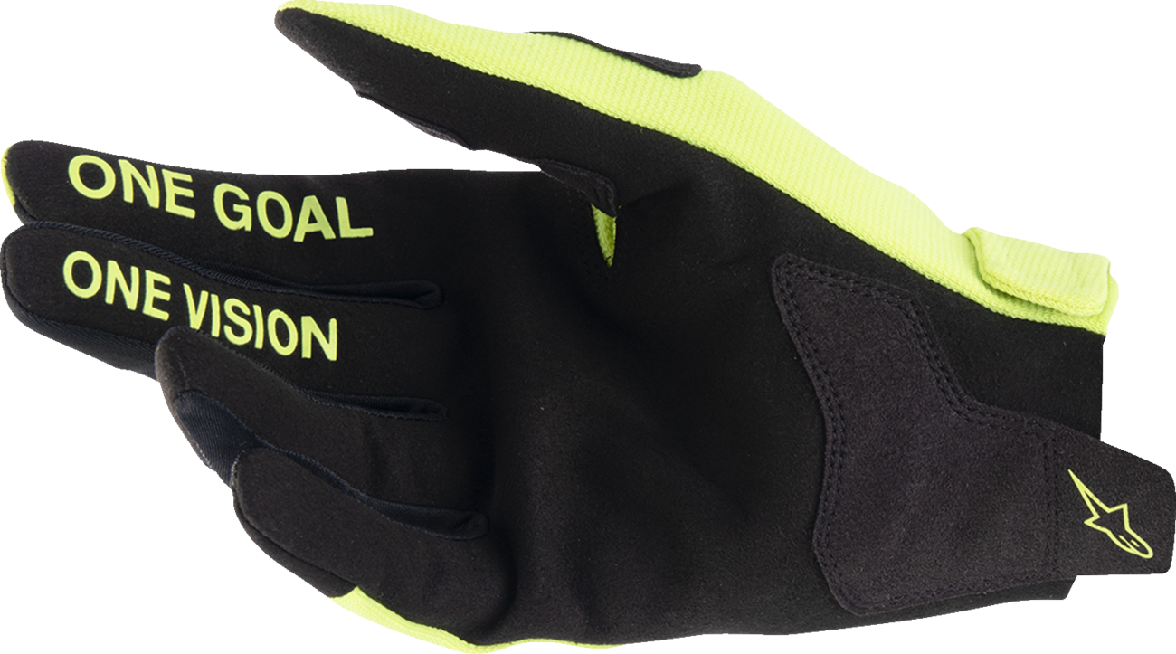 ALPINESTARS Youth Radar Gloves - Fluo Yellow/Black - 2XS 3541824-551-2X
