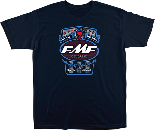 FMF Victory T-Shirt - Navy - 2XL FA21118910NV2X 3030-21301