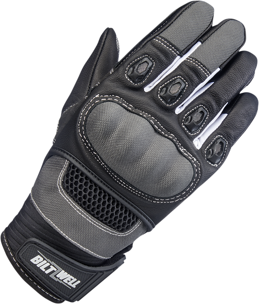 BILTWELL Bridgeport Gloves - Gray - Large 1509-1101-304