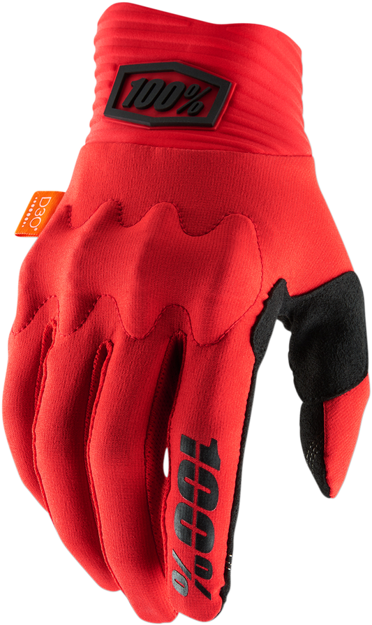 100% Cognito Gloves - Red/Black - Medium 10014-00021