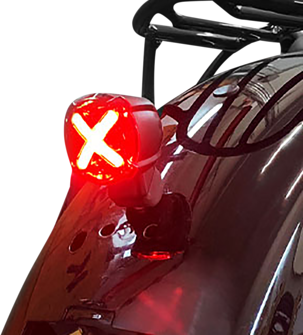 KOSO NORTH AMERICA Taillight - Universal - Red Lens HB036000