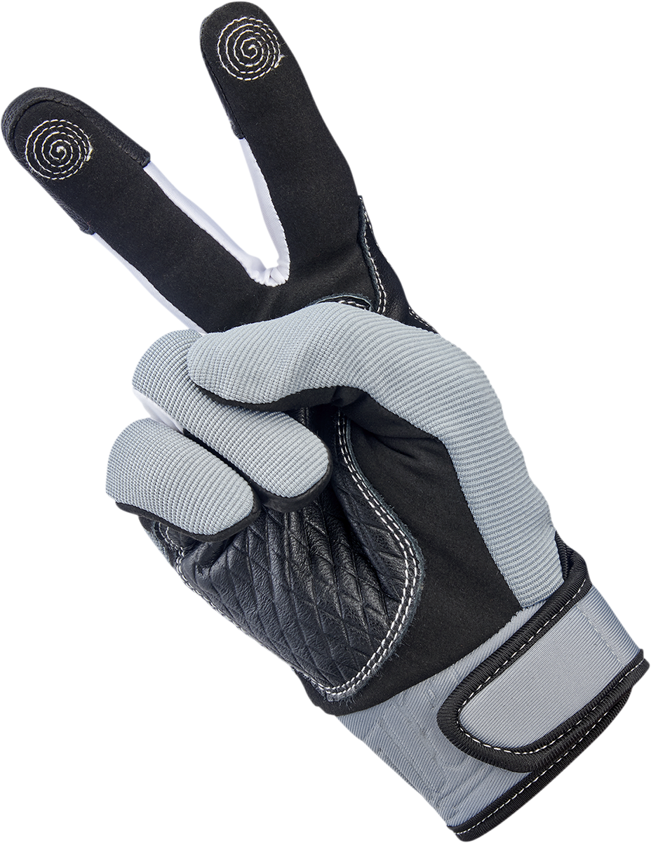 BILTWELL Baja Gloves - Gray - 2XL 1508-1101-306
