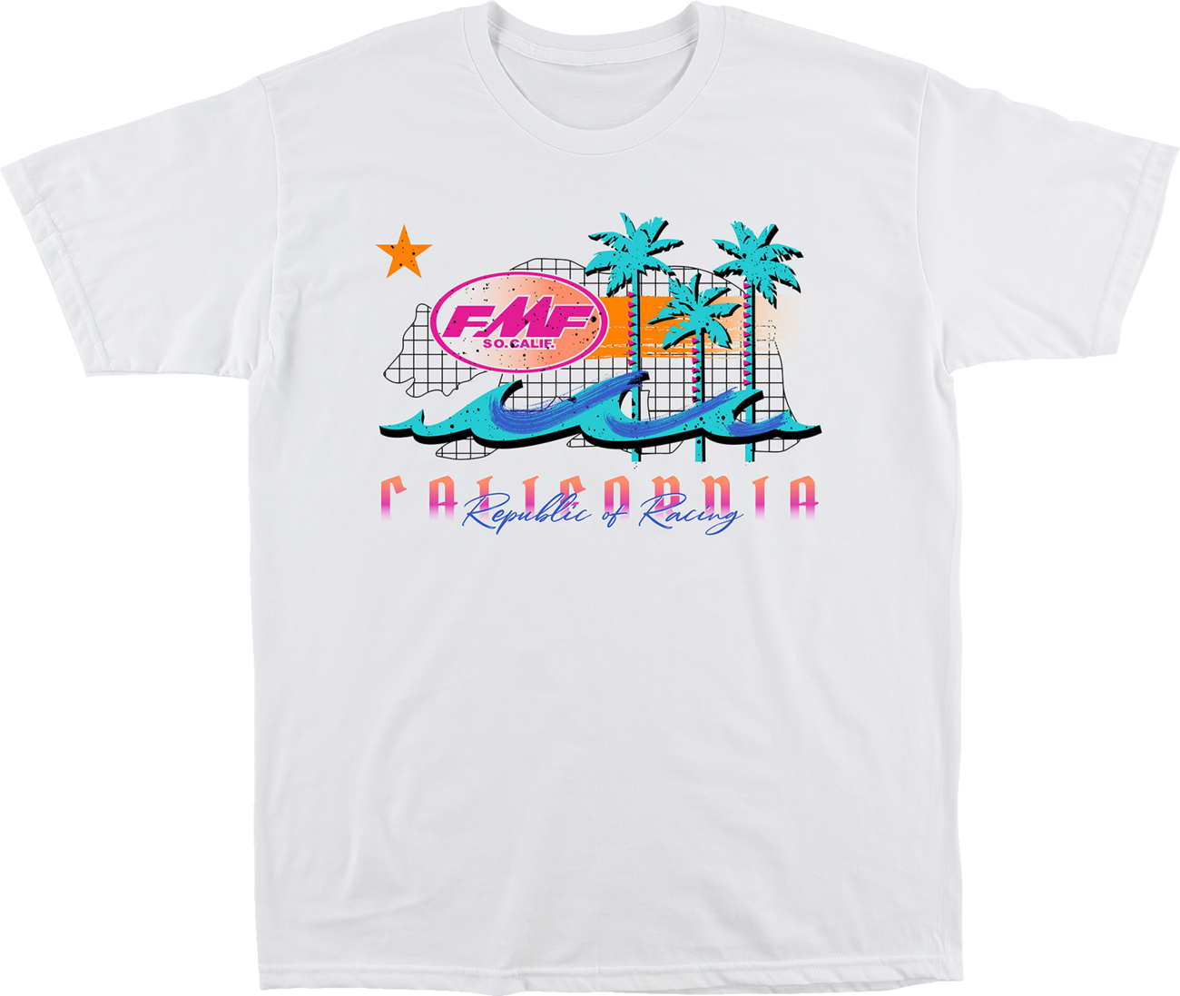 FMF Wavy T-Shirt - White - Medium SU22118908WHMD 3030-22245