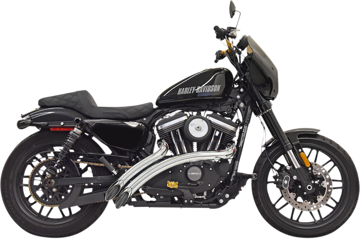 BASSANI XHAUST Radial Sweepers Exhaust System - Chrome 1X3FC
