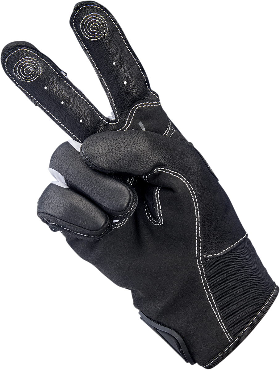 BILTWELL Bridgeport Gloves - Gray - Small 1509-1101-302