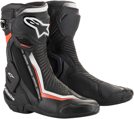 ALPINESTARS SMX+ Vented Boots - Black/White/Red - US 6.5 / EU 40 2221119-1231-40