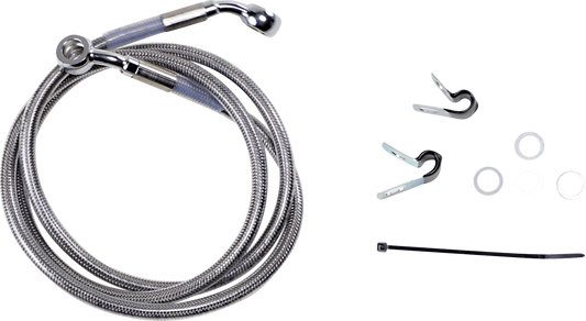 DRAG SPECIALTIES Brake Line - Front - +6" - Stainless Steel - XL 660310-6
