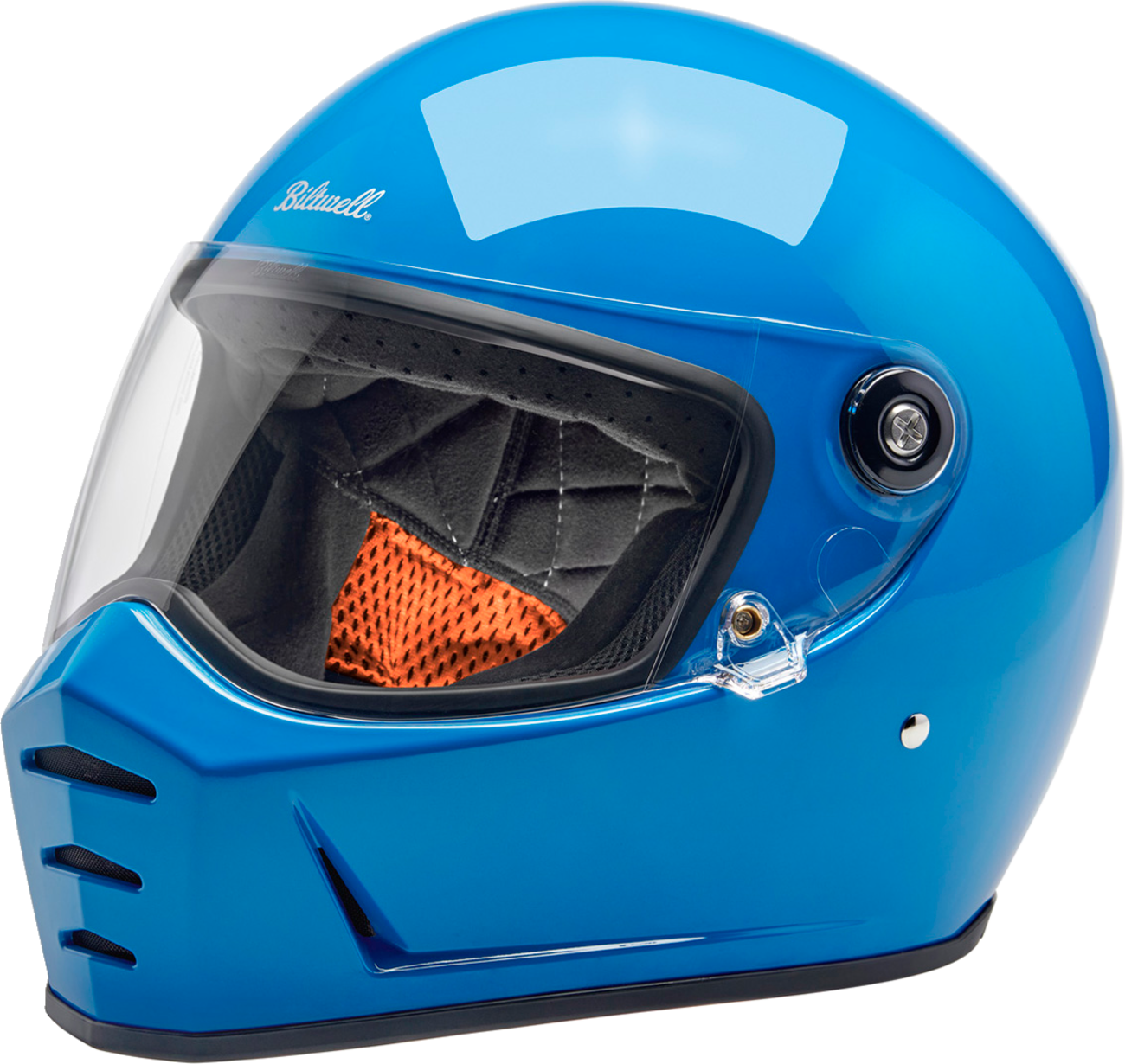 BILTWELL Lane Splitter Helmet - Gloss Tahoe Blue - Large 1004-129-504