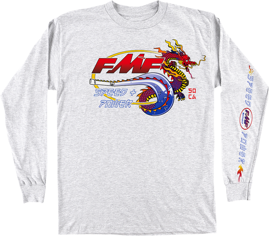 FMF Fire Starter Long-Sleeve T-Shirt - Heather Gray - 2XL FA21119901HG2X 3030-21336