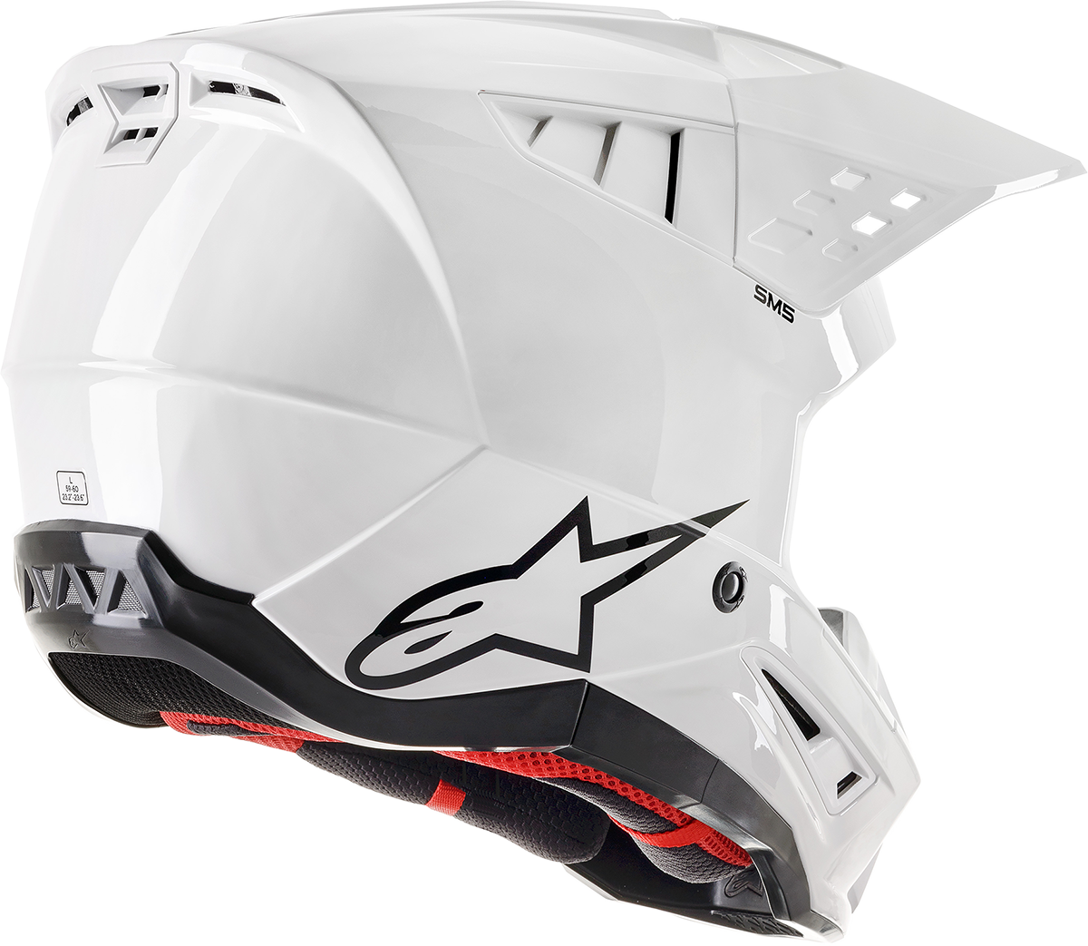 ALPINESTARS SM5 Helmet - Solid - Gloss White - Medium 8303121-2180-MD