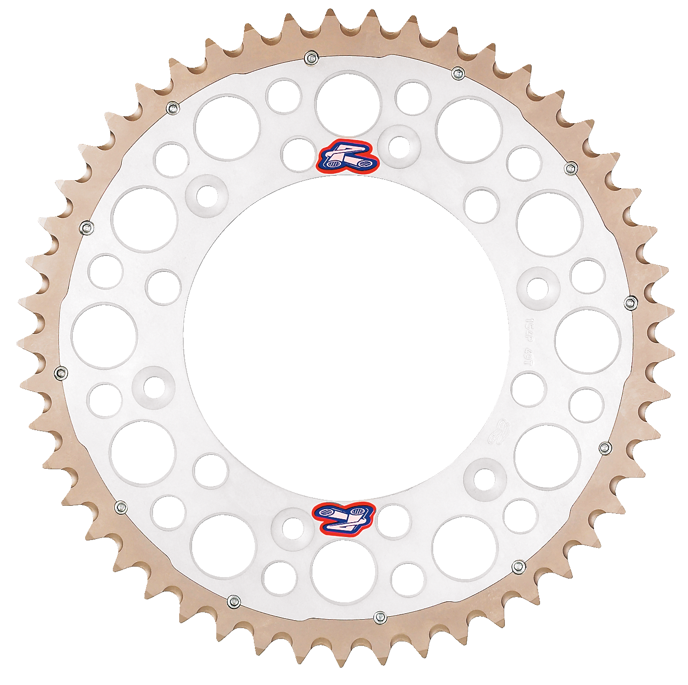 RENTHAL Twinring™ Rear Sprocket - 51 Tooth - Silver 2240-520-51GPSI
