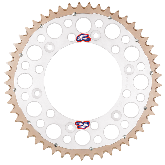 RENTHAL Twinring™ Rear Sprocket - 51 Tooth - Silver 2240-520-51GPSI