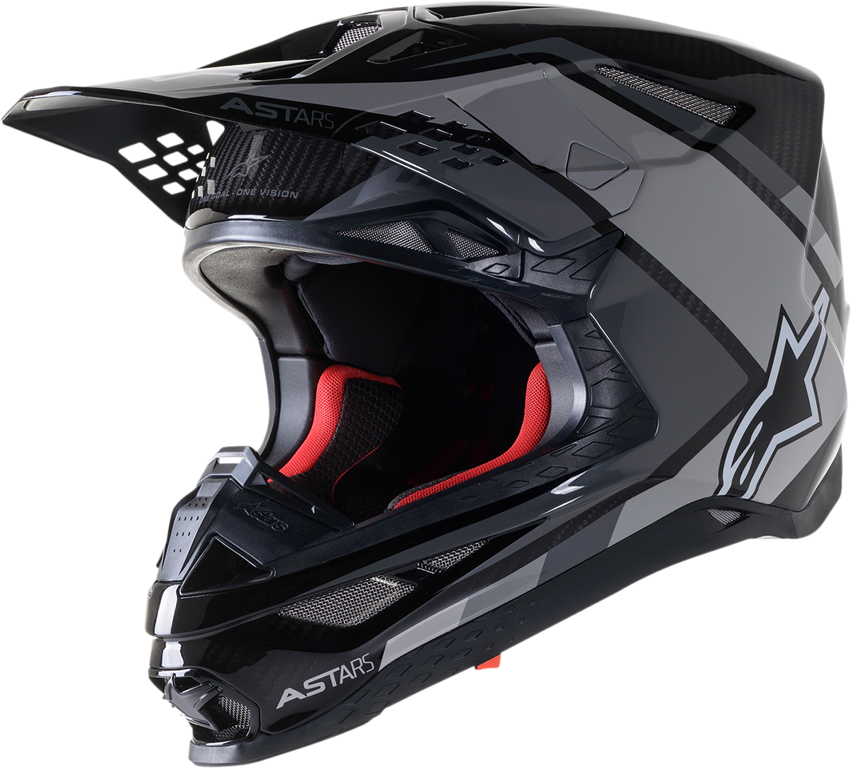 ALPINESTARS Supertech M10 Helmet - Meta 2 - MIPS® - Black/Gray/Gloss - Medium 8300422-1195-MD