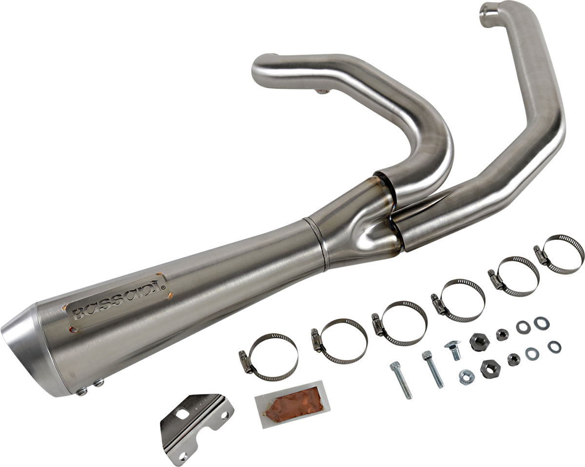 BASSANI XHAUST Short 2:1 Exhaust for FL - Stainless Steel 1F42SS
