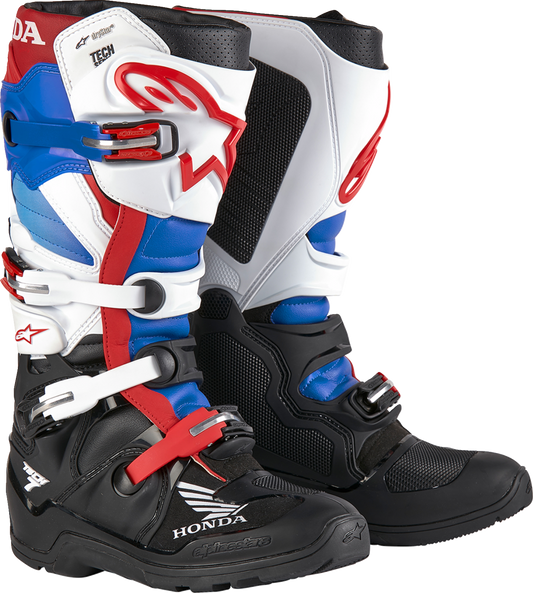 ALPINESTARS Tech 7 Enduro Drystar® Boots - Black/White/Blue/Red - US 8 2012723-1272-8