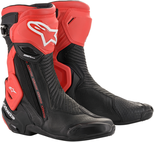 ALPINESTARS SMX+ Vented Boots - Black/Red - US 12.5 / EU 48 2221119-13-48