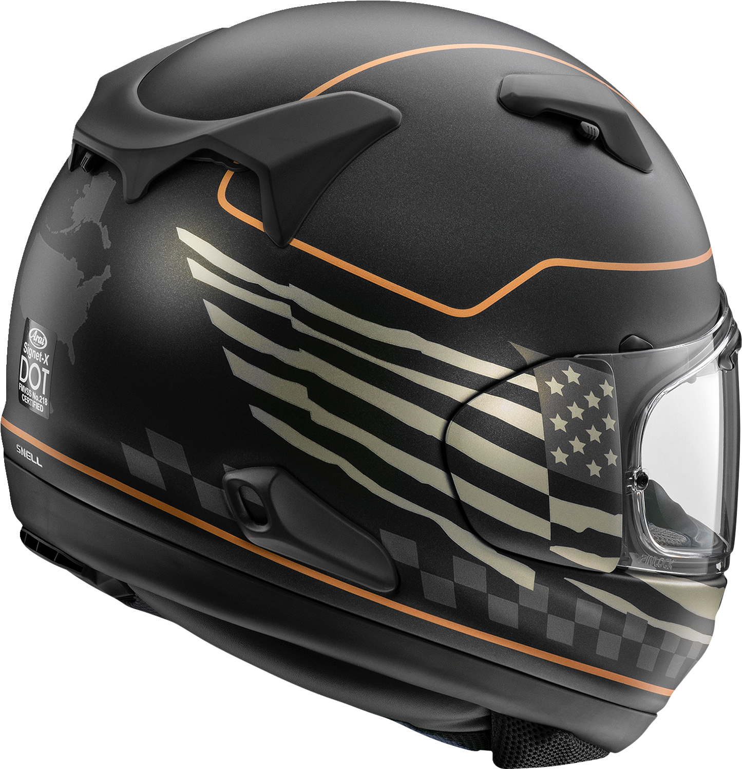 ARAI Signet-X Helmet - US Flag - Black Frost - XS 0101-15953