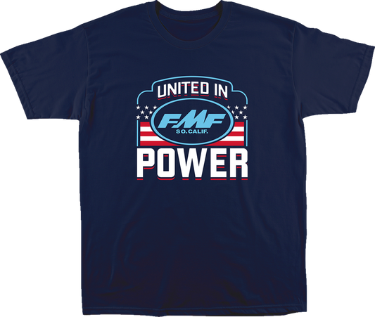 FMF United in Power T-Shirt - Navy - 2XL SP23118910NVY2X 3030-23076