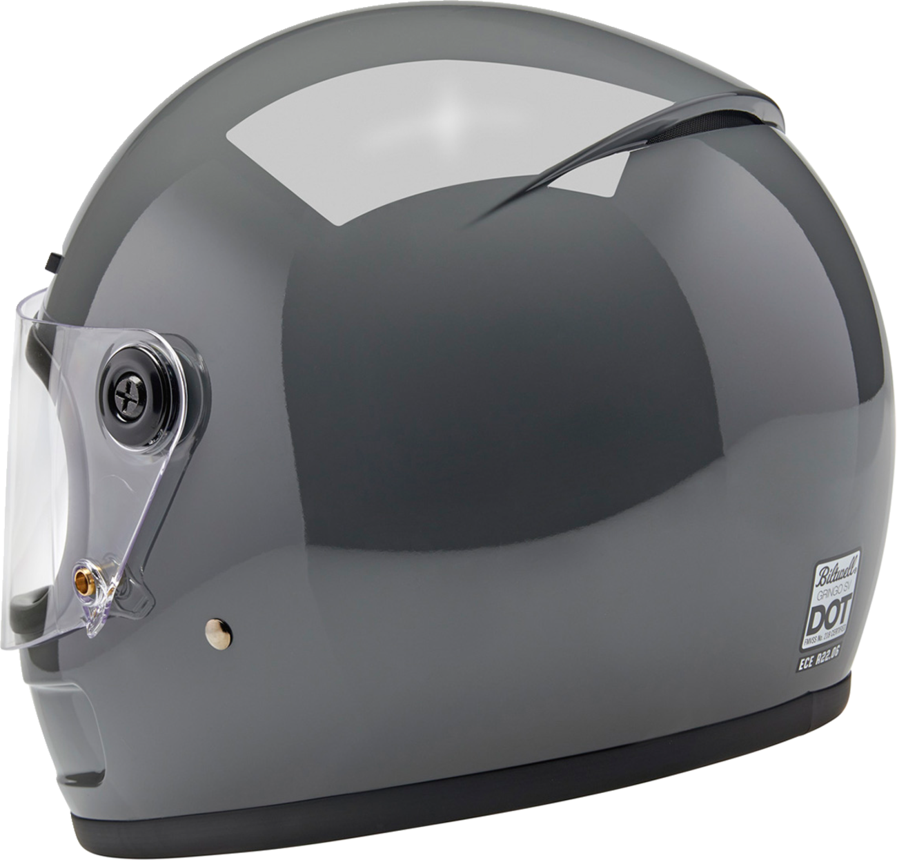 BILTWELL Gringo SV Helmet - Gloss Storm Gray - 2XL 1006-109-506