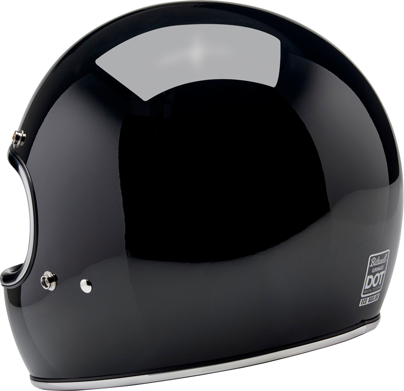 BILTWELL Gringo Helmet - Gloss Black - Small 1002-101-502