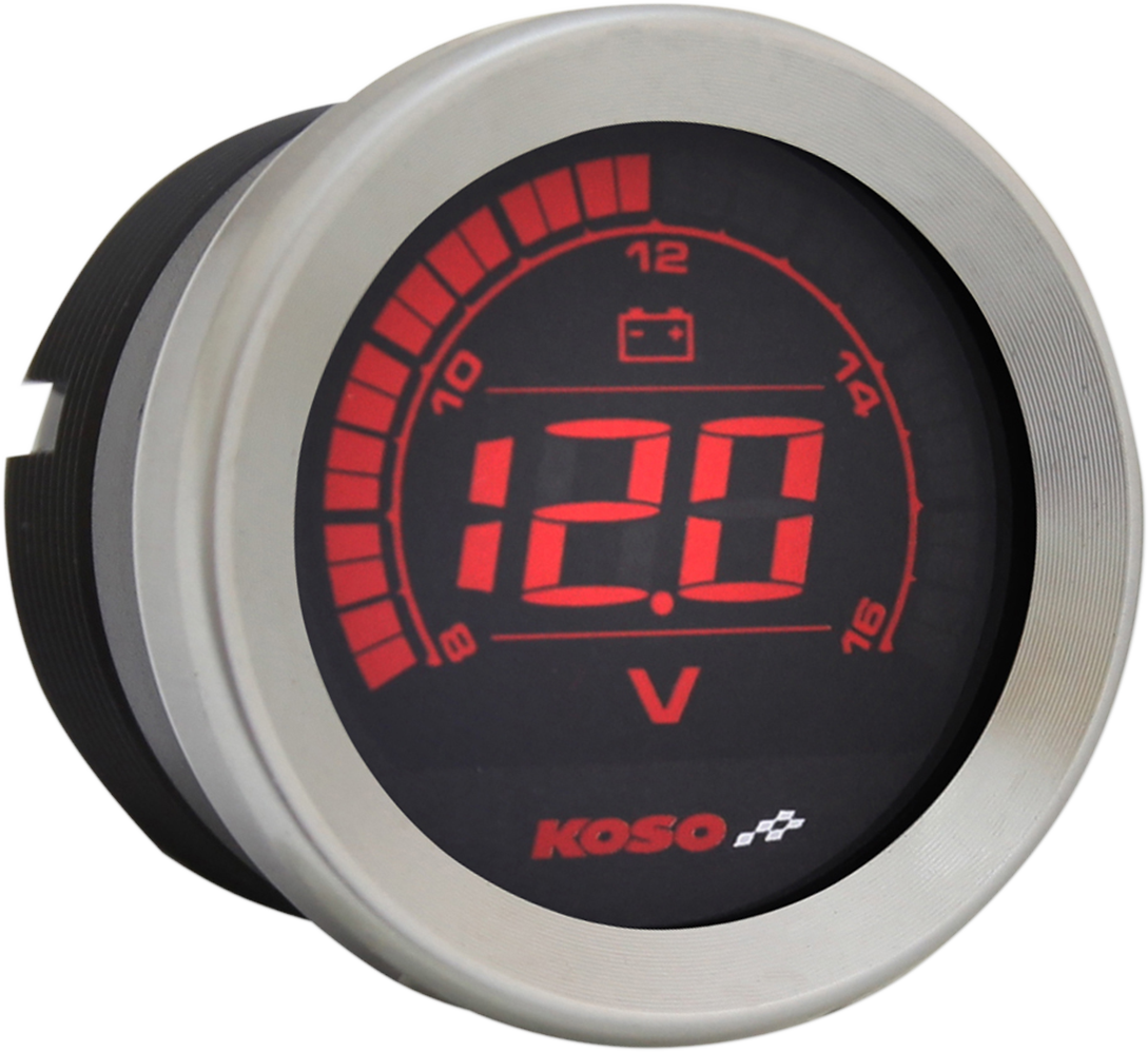 KOSO NORTH AMERICA 2" Voltmeter Gauge - Chrome BA050300