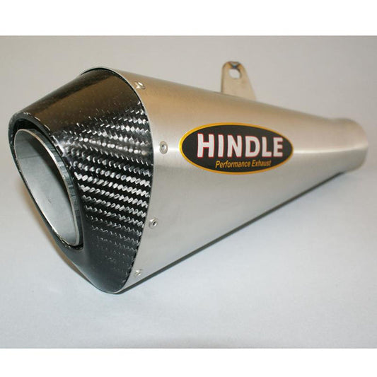 Hindle evolution megaphone full system yamaha r6 2006-20 stainless steel megaphone - carbon tip