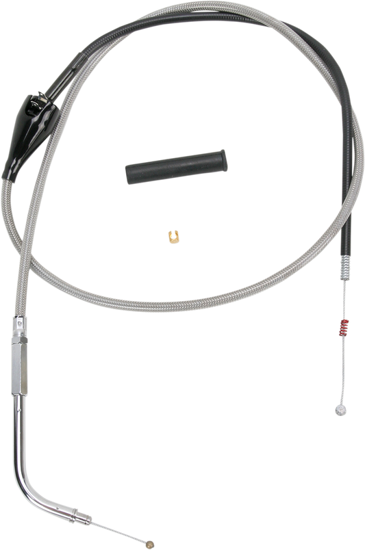 DRAG SPECIALTIES Idle Cable - 44" - Braided 5343144B
