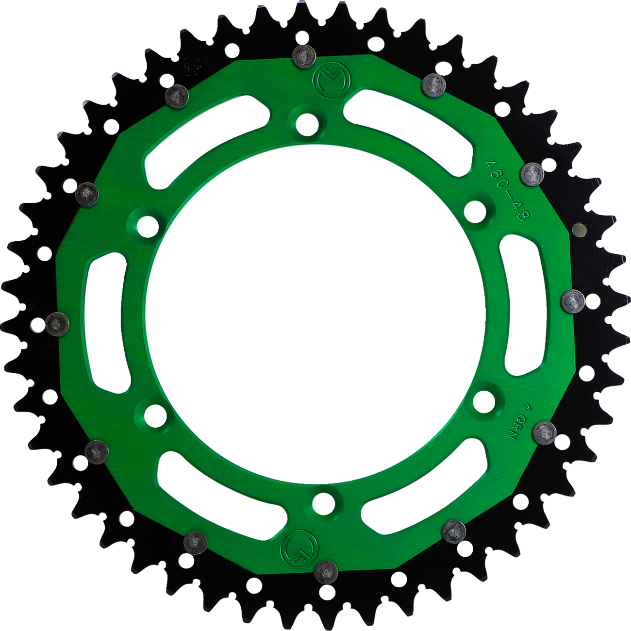 MOOSE RACING Dual Sprocket - Green - 48 Tooth 1210-460-48-15X