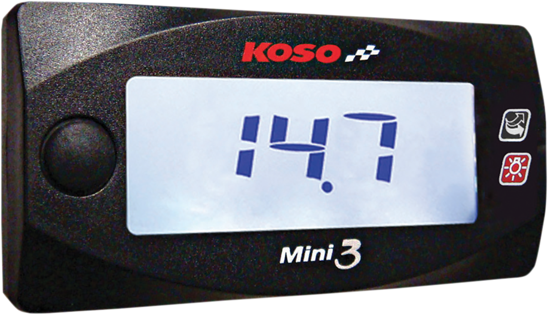 KOSO NORTH AMERICA Mini 3 Air/Fuel Ratio Meter - For 4-Stroke Engines BA003211