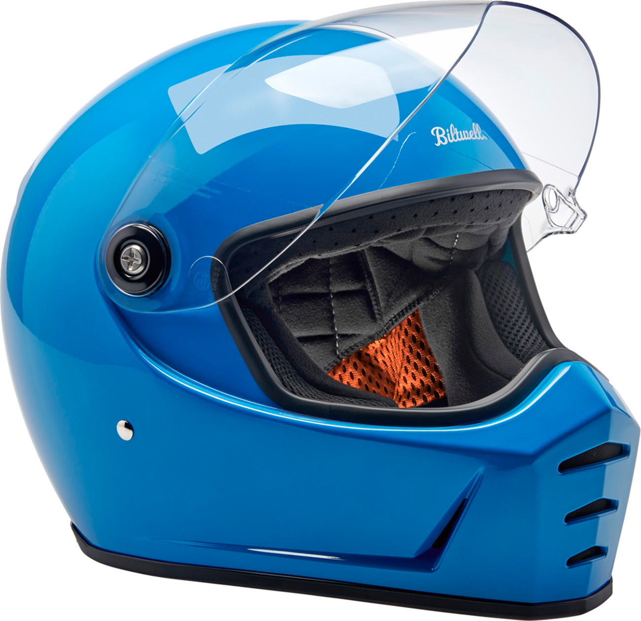 BILTWELL Lane Splitter Helmet - Gloss Tahoe Blue - Small 1004-129-502