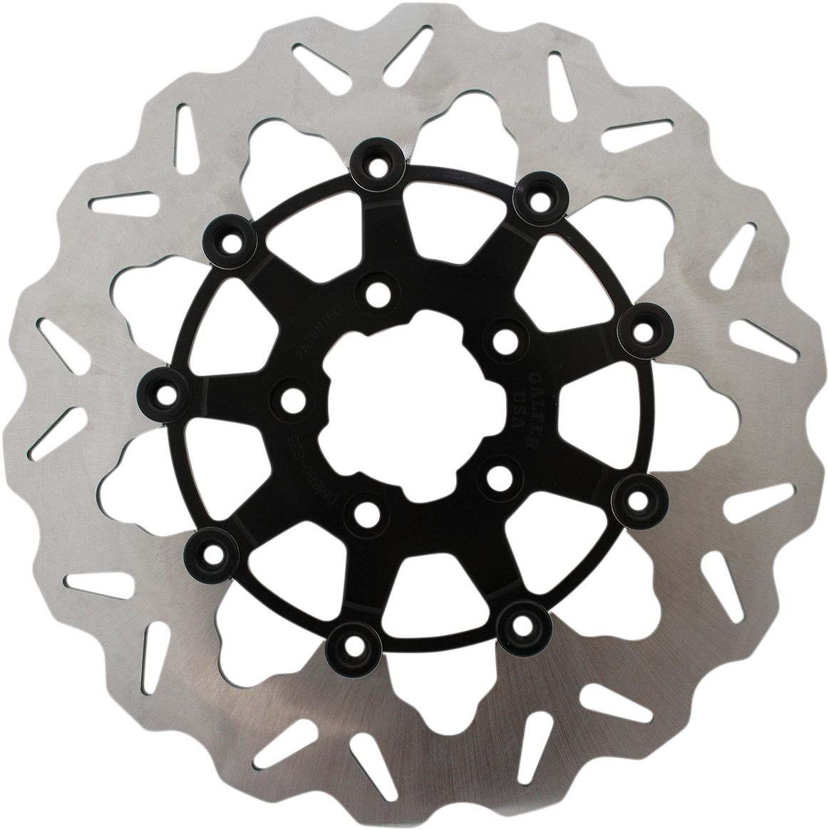 GALFER Wave® Brake Rotor - Front - Black Carrier DF835CW-B