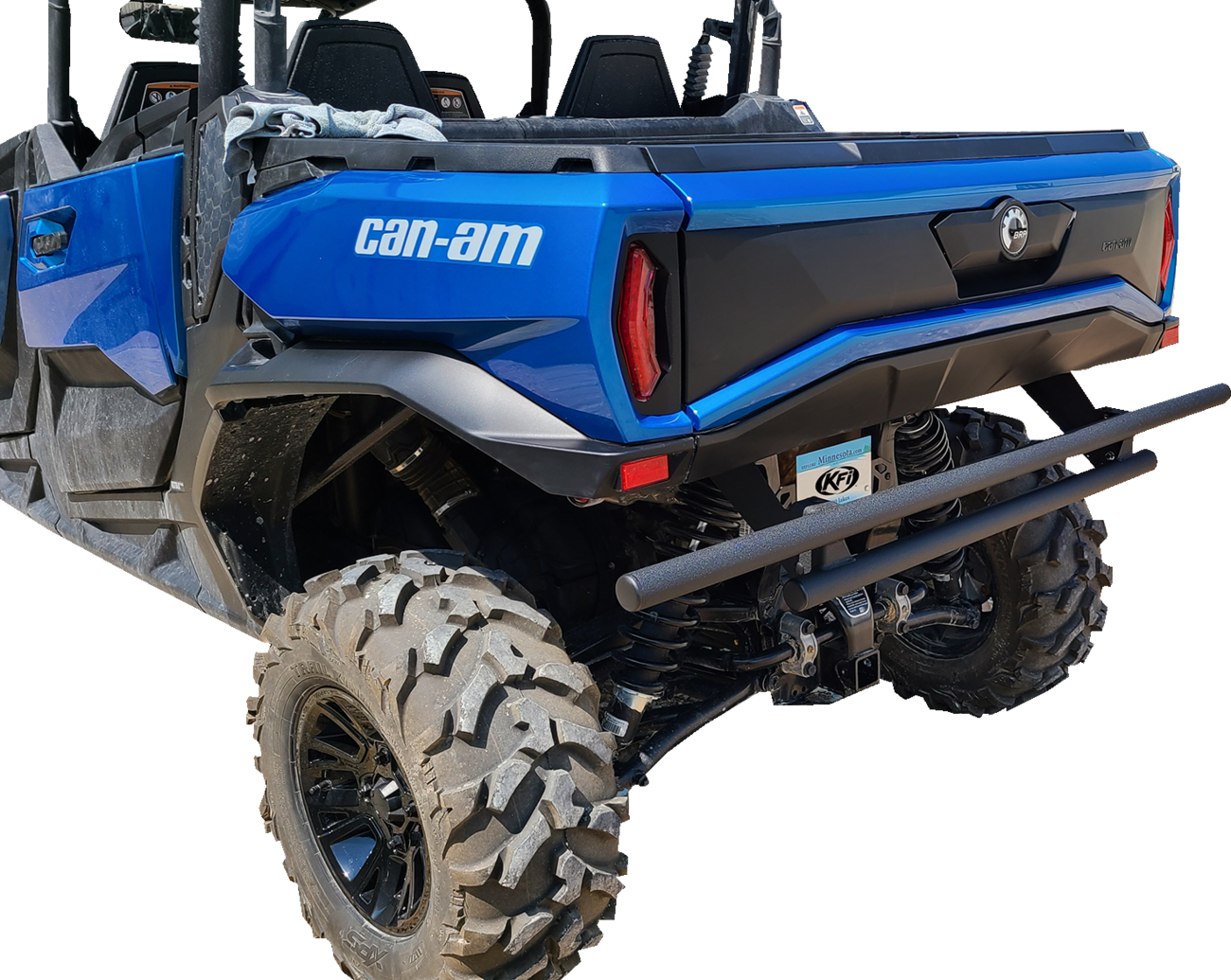 KFI PRODUCTS Rear Bumper - Black - Can-Am Commander 101960