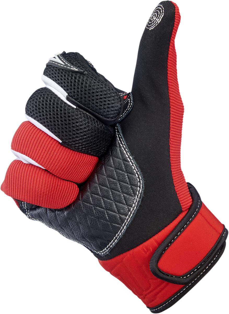 BILTWELL Baja Gloves - Red - Medium 1508-0801-303