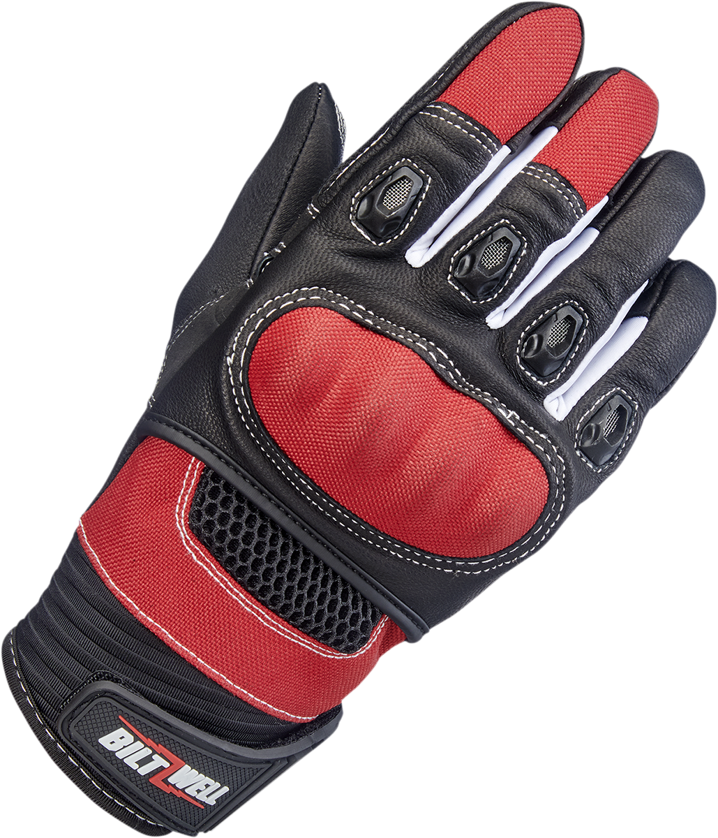 BILTWELL Bridgeport Gloves - Red - XL 1509-0801-305